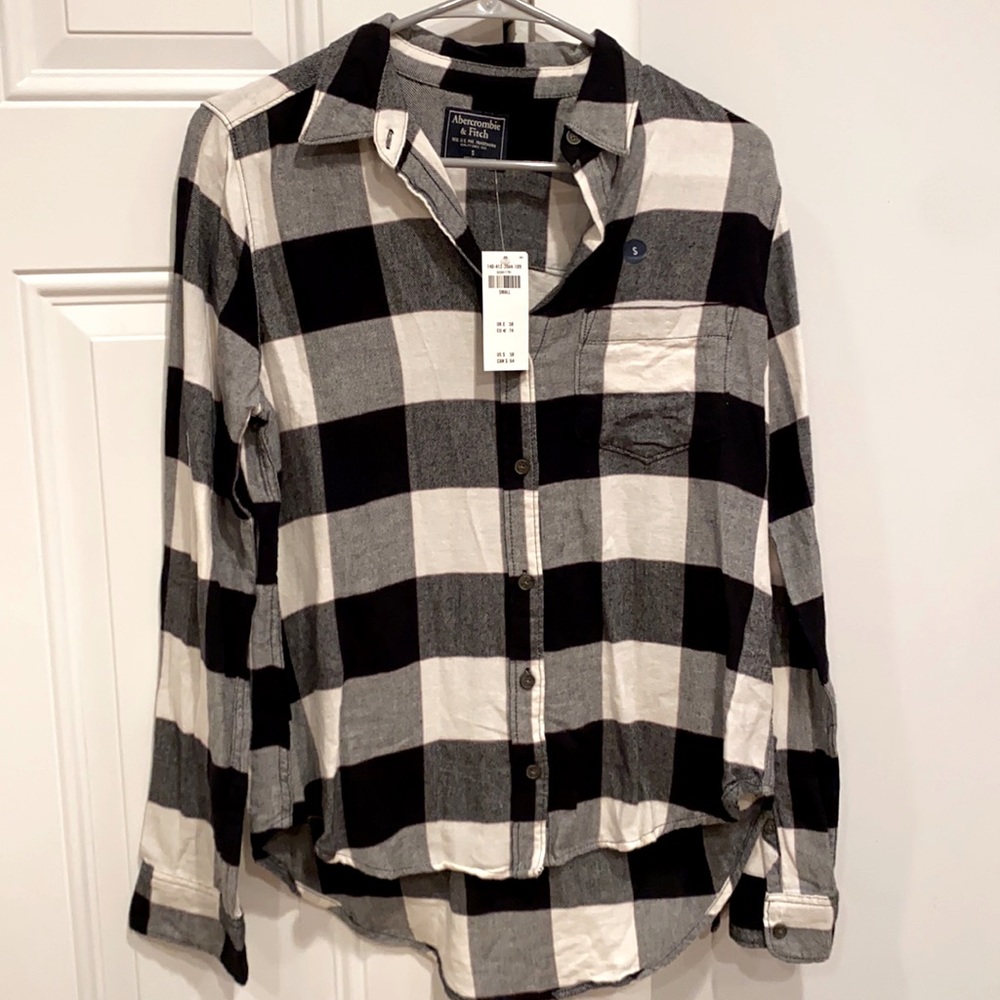 Abercrombie & Fitch Black & White Flannel